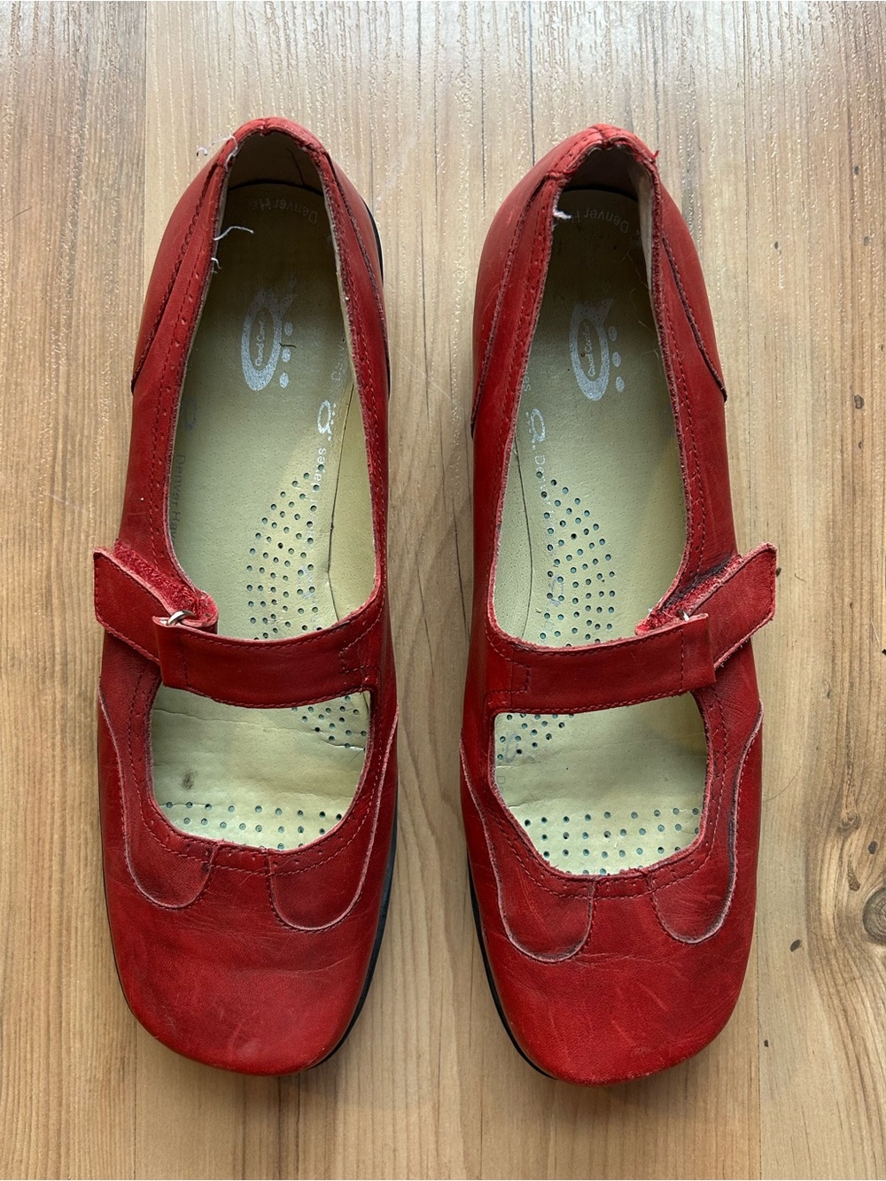 Denver Hayes Red Mary Jane Flats